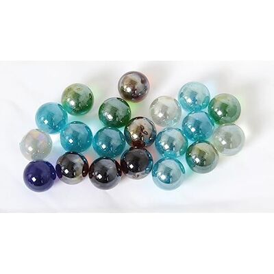 Ameisenkeks ® 20 Glasmurmeln Ø 2,5 cm – blau-türkis-grüne Deko-Kugeln mit milchig-klarer Optik Hochwertige Glasdekoration für Vasen, Schalen & DIY Ameisenkeks ® 20 Glasmurmeln Ø 2,5 cm – blau-türkis-grüne Deko-Kugeln mit milchig-klarer Optik Hochwertige Glasdekoration für Vasen, Schalen & DIY