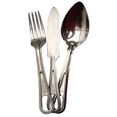 Mil-Tec Essbesteck Set-18642000 Schwarz Einheitsgröße Mil-Tec Essbesteck Set-18642000 Schwarz Einheitsgröße