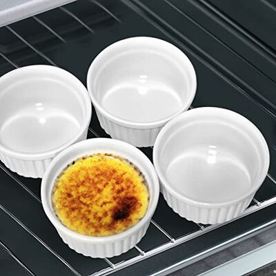 Cinf Porzellan Ramekins 177 ml Pudding Cup Backen Cup Schalen Gerichte, Set von 4, Souffle Tassen Gerichte, Dipping Sauce, Creme Brulee Cinf Porzellan Ramekins 177 ml Pudding Cup Backen Cup Schalen Gerichte, Set von 4, Souffle Tassen Gerichte, Dipping Sauce, Creme Brulee