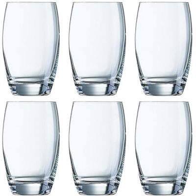 Arcoroc ARC C2130 Cabernet Salto Longdrinkglas, 350 ml, Glas, transparent, 6 Stück Arcoroc ARC C2130 Cabernet Salto Longdrinkglas, 350 ml, Glas, transparent, 6 Stück
