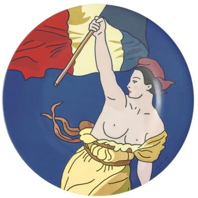 Soledad Teller mit Freiheitsführung, Blau – Ø 20 cm – kleiner Tag Paris – Melamin Soledad Teller mit Freiheitsführung, Blau – Ø 20 cm – kleiner Tag Paris – Melamin