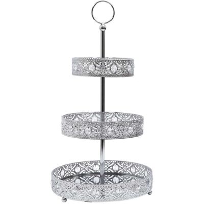 Home Deco Factory KA0113 - Silber Metallregal Home Deco Factory KA0113 - Silber Metallregal