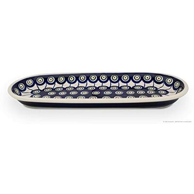 Bunzlauer keramik Servierplatte 28,3x11,1x2,5 cm, Dekor 8 Bunzlauer keramik Servierplatte 28,3x11,1x2,5 cm, Dekor 8