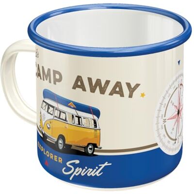 ART Retro Emaille-Tasse, 360 ml, VW Bulli – Let's Camp Away ART Retro Emaille-Tasse, 360 ml, VW Bulli – Let's Camp Away