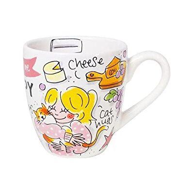 Blond Amsterdam Mini-Becher Art Happy, 200ml Keramik, Happy Kollektion, Für Espresso & Kaffee, Mikrowellengeeignet, Handwäsche empfohlen Blond Amsterdam Mini-Becher Art Happy, 200ml Keramik, Happy Kollektion, Für Espresso & Kaffee, Mikrowellengeeignet, Handwäsche empfohlen