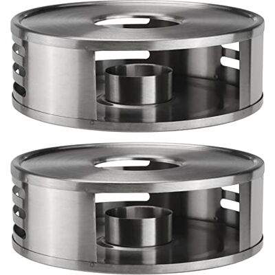 HAC24 2X Edelstahl Stövchen Inkl. Teelichthalter Teewärmer Speisenwärmer Tee Kaffee Warmhalteplatte Teekanne Kaffeekanne HAC24 2X Edelstahl Stövchen Inkl. Teelichthalter Teewärmer Speisenwärmer Tee Kaffee Warmhalteplatte Teekanne Kaffeekanne