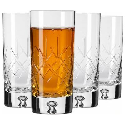 Krosno – Wasser-, Saft- & Longdrinkgläser 300 ml – 4er Set – Saga Kollektion – Kristallglas – Handgefertigt & Geschliffen – Geschenk, Farblos Cut 4, Transparent. Krosno – Wasser-, Saft- & Longdrinkgläser 300 ml – 4er Set – Saga Kollektion – Kristallglas – Handgefertigt & Geschliffen – Geschenk, Farblos Cut 4, Transparent.