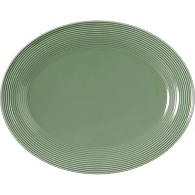 Seltmann Weiden Beat oval 35x28 cm Salbeigrün Glasur - Servierplatte Seltmann Weiden Beat oval 35x28 cm Salbeigrün Glasur - Servierplatte