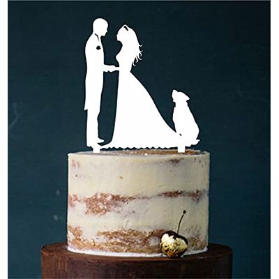 edelstahlheini.de Cake Topper #25, Tortenstecker, Tortenfigur Acryl, Tortenständer Etagere Hochzeit Hochzeitstorte (Weiß) edelstahlheini.de Cake Topper #25, Tortenstecker, Tortenfigur Acryl, Tortenständer Etagere Hochzeit Hochzeitstorte (Weiß)