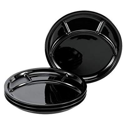 Creatable , 22921, Serie Fondue und Grill-Teller UNIVERSAL Schwarz, 4-teiliges Geschirrset, Fondueteller aus Porzellan, spülmaschinen- und mikrowellengeeignet, Made in Europe Creatable , 22921, Serie Fondue und Grill-Teller UNIVERSAL Schwarz, 4-teiliges Geschirrset, Fondueteller aus Porzellan, spülmaschinen- und mikrowellengeeignet, Made in Europe