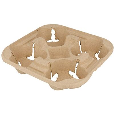 García de Pou 300 Einheiten - Becherhalter, 4 Becher 22X22 Cm Naturkarton - Becherhalter García de Pou 300 Einheiten - Becherhalter, 4 Becher 22X22 Cm Naturkarton - Becherhalter