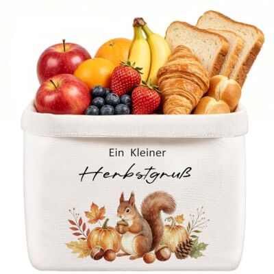 Dercylele Herbstdeko Herbst Brotkorb- “Ein Kleiner Herbstgruß”Geschenkkorb Weihnachten Brötchenkorb Dercylele Herbstdeko Herbst Brotkorb- “Ein Kleiner Herbstgruß”Geschenkkorb Weihnachten Brötchenkorb