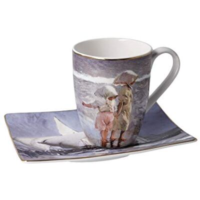 Goebel Künstlertasse Joaquin Sorolla Schwestern am Strand, Tasse mit Untere, Artis Orbis, Fine Bone China, Bunt, 350 ml, 67018041 Goebel Künstlertasse Joaquin Sorolla Schwestern am Strand, Tasse mit Untere, Artis Orbis, Fine Bone China, Bunt, 350 ml, 67018041