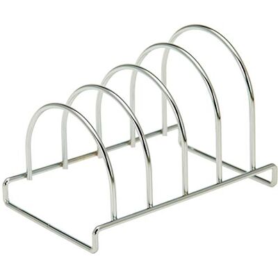 DonRegaloWeb Tablettständer aus verchromtem Metall für 4 Tabletts DonRegaloWeb Tablettständer aus verchromtem Metall für 4 Tabletts