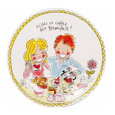 Blond Amsterdam Frühstücksteller Kisses or Coffee, 22cm Keramik, Frühstücksdesign, Für Frühstück & Brunch, Mikrowellengeeignet, Handwäsche empfohlen Blond Amsterdam Frühstücksteller Kisses or Coffee, 22cm Keramik, Frühstücksdesign, Für Frühstück & Brunch, Mikrowellengeeignet, Handwäsche empfohlen