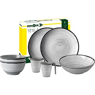 BRUNNER 0830143N.C7X Campinggeschirr Set für 2 Personen, Tête-À-Tête Tivoli, 8-teilig BRUNNER 0830143N.C7X Campinggeschirr Set für 2 Personen, Tête-À-Tête Tivoli, 8-teilig