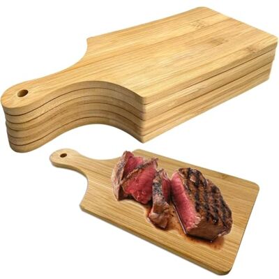 Oaqmvgin Schneidebrett Portionsgröße 28×12,7cm Set Sechs kompakte Schneidebretter je 28×12,7 cm, ideal für Käse, Fleisch, Obst oder Vorspeisen. Oaqmvgin Schneidebrett Portionsgröße 28×12,7cm Set Sechs kompakte Schneidebretter je 28×12,7 cm, ideal für Käse, Fleisch, Obst oder Vorspeisen.