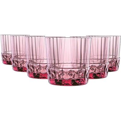 Bormioli Rocco 122153BBC121990 20S AMETISTA CONFEZIONE DA 6 BICCHIERI DOF 37 H.9,2 DIAMETRO 8,8 122153 America Set mit 6, lila, Glas, 38 cl, Liliac Rose Bormioli Rocco 122153BBC121990 20S AMETISTA CONFEZIONE DA 6 BICCHIERI DOF 37 H.9,2 DIAMETRO 8,8 122153 America Set mit 6, lila, Glas, 38 cl, Liliac Rose