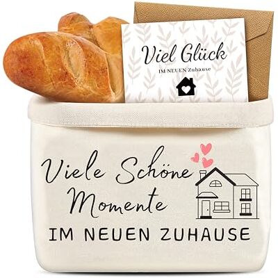 Yezirzax Brotkorb Stoff Einzugsgeschenke Wohnung, 37x25x15cm Brötchenkorb Mit Karte Und Umschlag, Einzugsgeschenk Wohnung, Einweihungsgeschenk Haus, Dekorativer Brotkorb Stoff Mit Druck Yezirzax Brotkorb Stoff Einzugsgeschenke Wohnung, 37x25x15cm Brötchenkorb Mit Karte Und Umschlag, Einzugsgeschenk Wohnung, Einweihungsgeschenk Haus, Dekorativer Brotkorb Stoff Mit Druck