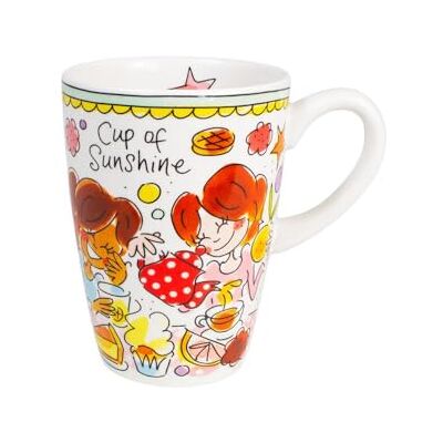 Blond Amsterdam XL-Becher Mint Rand, 500ml Keramik, Mint Rand Design, Für Tee & Kaffee, Mikrowellengeeignet, Handwäsche empfohlen Blond Amsterdam XL-Becher Mint Rand, 500ml Keramik, Mint Rand Design, Für Tee & Kaffee, Mikrowellengeeignet, Handwäsche empfohlen