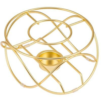 bremermann Stövchen für 1 Teelicht, Teewärmer aus Metall, runde Warmhalteplatte, goldfarben bremermann Stövchen für 1 Teelicht, Teewärmer aus Metall, runde Warmhalteplatte, goldfarben