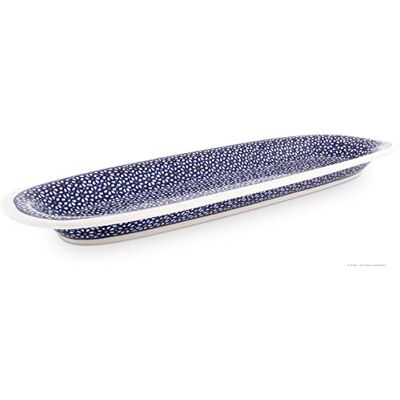 Bunzlauer keramik Original Servierplatte, 44,4x15,1x3,0 cm, Dekor 120 Bunzlauer keramik Original Servierplatte, 44,4x15,1x3,0 cm, Dekor 120