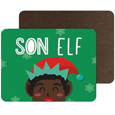 Tongue in Peach Lustige Neuheit Weihnachten Tischsets Platzset Essen Tisch Mat Geschirr Schwarz Son Elf Lustiges Witz Tischzubehör PM20 Tongue in Peach Lustige Neuheit Weihnachten Tischsets Platzset Essen Tisch Mat Geschirr Schwarz Son Elf Lustiges Witz Tischzubehör PM20