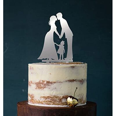 Manschin-Laserdesign Cake Topper, Tortenstecker, Tortenfigur Acryl, Tortenständer Etagere Hochzeit Hochzeitstorte Art.Nr. 5125 (Spiegel Silber (Einseitig)) Manschin-Laserdesign Cake Topper, Tortenstecker, Tortenfigur Acryl, Tortenständer Etagere Hochzeit Hochzeitstorte Art.Nr. 5125 (Spiegel Silber (Einseitig))