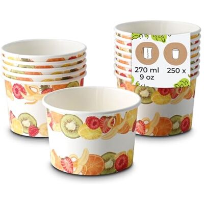 BIOZOYG Eisbecher aus Pappe 250 Stück 200 ml Ø 92 mm bedruckt Dessertbecher beschichtet Einweg Snackbecher to go Dessert Eisdiele Candy Bar Eis Joghurt Obst Waffelbecher BIOZOYG Eisbecher aus Pappe 250 Stück 200 ml Ø 92 mm bedruckt Dessertbecher beschichtet Einweg Snackbecher to go Dessert Eisdiele Candy Bar Eis Joghurt Obst Waffelbecher