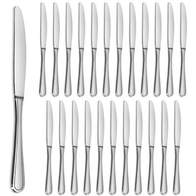 Gifcomda Tafelmesser, Edelstahl Buttermesser 24 Stück (22.7cm,8.94 inch), Frühstücksmesser/Buttermesser/Messer Set für Zuhause Restaurant Partei, Spülmaschinenfest Gifcomda Tafelmesser, Edelstahl Buttermesser 24 Stück (22.7cm,8.94 inch), Frühstücksmesser/Buttermesser/Messer Set für Zuhause Restaurant Partei, Spülmaschinenfest
