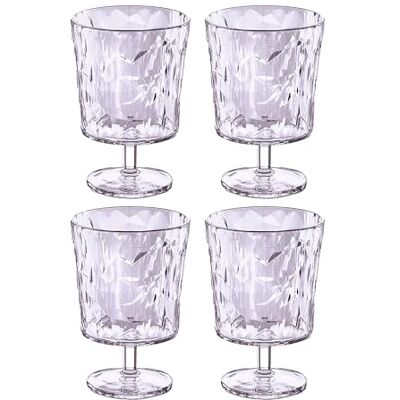 Koziol CLUB LIGHT Gläser 4er Set kristallklarer Kunststoff, bruchfest, leicht, stapelbar, spülmaschinengeeignet, Made in Germany Koziol CLUB LIGHT Gläser 4er Set kristallklarer Kunststoff, bruchfest, leicht, stapelbar, spülmaschinengeeignet, Made in Germany