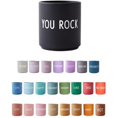 Design Letters Lieblingsbecher Schwarz YOU ROCK Tasse Kaffeebecher Porzellan Dekorativ Kaffeetassen Personalisierte Geschenke für Freundin, Hochzeitsgeschenk Tasse Mit Spruch Teetasse 250 Ml Design Letters Lieblingsbecher Schwarz YOU ROCK Tasse Kaffeebecher Porzellan Dekorativ Kaffeetassen Personalisierte Geschenke für Freundin, Hochzeitsgeschenk Tasse Mit Spruch Teetasse 250 Ml