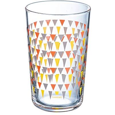 Luminarc P0633 TRIGONE GRIS Dreieck grau Becher, Glas Luminarc P0633 TRIGONE GRIS Dreieck grau Becher, Glas