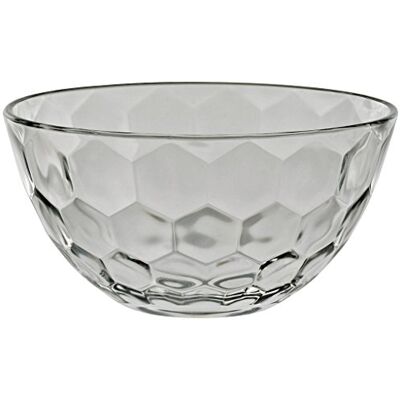 CRISTALICA Dessertschale Kompottschale Schale Wabe D 13,5 cm Hochwertiges Glas Moderner Zeitloser Style CRISTALICA Dessertschale Kompottschale Schale Wabe D 13,5 cm Hochwertiges Glas Moderner Zeitloser Style