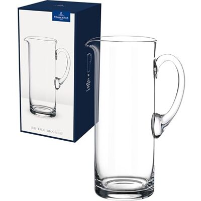 Villeroy & Boch Entree Glaskrug Klar, Spülmaschinenfest, Karaffe, Glaskaraffe, Wasserkaraffe, Krug, Nachttisch Glaskaraffe, Transparente Kanne, Kanne Transparent, Kristallglas Villeroy & Boch Entree Glaskrug Klar, Spülmaschinenfest, Karaffe, Glaskaraffe, Wasserkaraffe, Krug, Nachttisch Glaskaraffe, Transparente Kanne, Kanne Transparent, Kristallglas