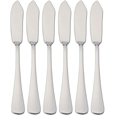 Etrexonline 6 Fischmesser 21 x 2,2 cm Edelstahl 18/0 Schlichtes Und Elegantes Design Etrexonline 6 Fischmesser 21 x 2,2 cm Edelstahl 18/0 Schlichtes Und Elegantes Design