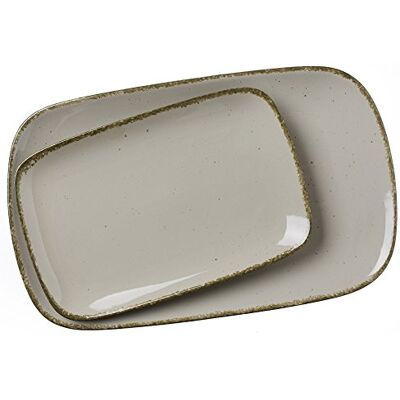 Ritzenhoff & Breker Porzellan Servierplatten-Set Casa, 2-teilg, 24x15,5 cm und 33x20 cm, Nougat Ritzenhoff & Breker Porzellan Servierplatten-Set Casa, 2-teilg, 24x15,5 cm und 33x20 cm, Nougat