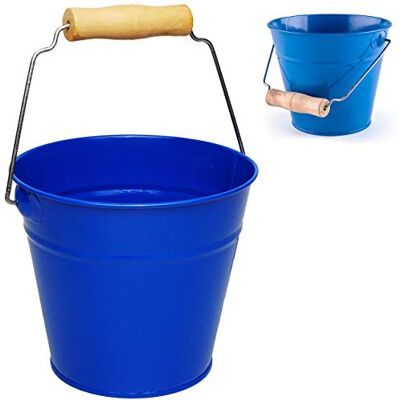 alles-meine.de GmbH 4 Stück kleine Metalleimer blau 13 cm hoch 1,2 Liter mit 3D Effekt Rillen Prägung Metall Blech Eimer Partyeimer/Sandeimer/Kindereimer Ga.. alles-meine.de GmbH 4 Stück kleine Metalleimer blau 13 cm hoch 1,2 Liter mit 3D Effekt Rillen Prägung Metall Blech Eimer Partyeimer/Sandeimer/Kindereimer Ga..