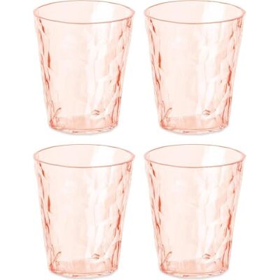 Koziol Superglas Club No. 1, 4 Stück, 250 ml, Wasserglas aus kristallklarem Kunststoff, luxuriös, unzerbrechlich, wiederverwendbar, Party, Camping, 4er Set (Transparent Rose Quartz) Koziol Superglas Club No. 1, 4 Stück, 250 ml, Wasserglas aus kristallklarem Kunststoff, luxuriös, unzerbrechlich, wiederverwendbar, Party, Camping, 4er Set (Transparent Rose Quartz)