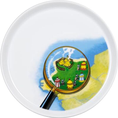 Konitz Porcelain Plate Astérix and Obélix (The Gallic Village) Konitz Porcelain Plate Astérix and Obélix (The Gallic Village)