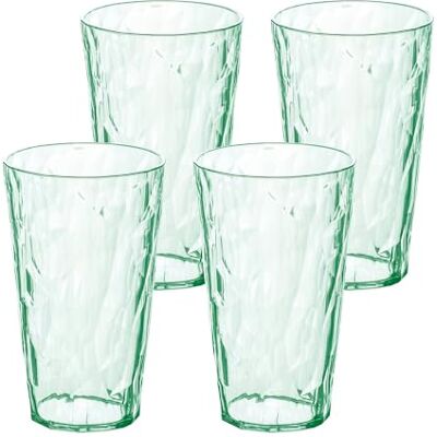 Koziol CLUB LIGHT Gläser 4er Set kristallklarer Kunststoff, bruchfest, leicht, stapelbar, spülmaschinengeeignet, Made in Germany Koziol CLUB LIGHT Gläser 4er Set kristallklarer Kunststoff, bruchfest, leicht, stapelbar, spülmaschinengeeignet, Made in Germany