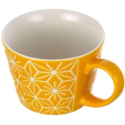 Excelsa Etnika Tasse Jumbo 415 ml, Porzellan, Gelb, 11 x 11 x 8 cm Excelsa Etnika Tasse Jumbo 415 ml, Porzellan, Gelb, 11 x 11 x 8 cm