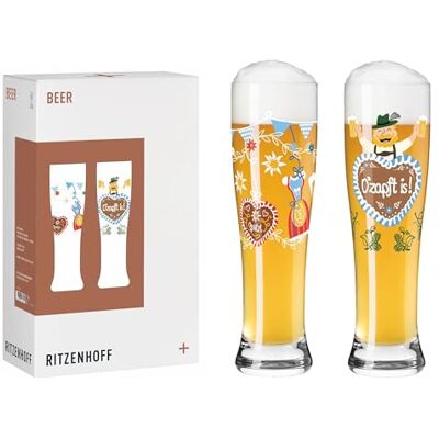 RITZENHOFF 6021003 Weizenbierglas 2er Set 500 ml Serie Brauchzeit Motiv O’zapft is! braun, blau, grün, rot Artikelnr. 6021003, Serie Brauchzeit, 2 Weizenbiergläser 500 ml, Kristallglas, spülmaschinenfest RITZENHOFF 6021003 Weizenbierglas 2er Set 500 ml Serie Brauchzeit Motiv O’zapft is! braun, blau, grün, rot Artikelnr. 6021003, Serie Brauchzeit, 2 Weizenbiergläser 500 ml, Kristallglas, spülmaschinenfest