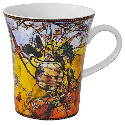 Goebel Becher, Tasse Louis Comfort Tiffany Sittiche H. 11cm 300ml Porzellan Goebel Becher, Tasse Louis Comfort Tiffany Sittiche H. 11cm 300ml Porzellan