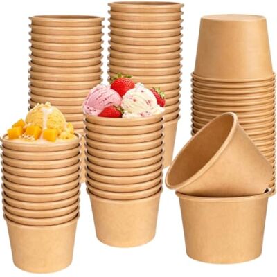 REFORUNG 50 Stück Eisbecher Pappe Eis Becher 240ml Einweg Dessertbecher Eisbecher kraftpapier ice Pappbecher Eisschalen Papier Candybar becher Dessertschalen für Eis Joghurt Fingerfood Kuchen REFORUNG 50 Stück Eisbecher Pappe Eis Becher 240ml Einweg Dessertbecher Eisbecher kraftpapier ice Pappbecher Eisschalen Papier Candybar becher Dessertschalen für Eis Joghurt Fingerfood Kuchen