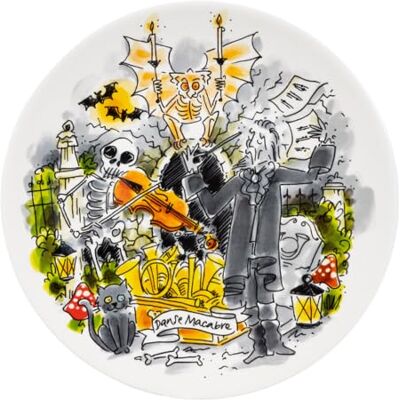 Blond Amsterdam Frühstücksteller Efteling Danse Macabre, 22cm Keramik, Efteling Danse Macabre Design, Für Frühstück & Dessert, Mikrowellengeeignet, Handwäsche empfohlen Blond Amsterdam Frühstücksteller Efteling Danse Macabre, 22cm Keramik, Efteling Danse Macabre Design, Für Frühstück & Dessert, Mikrowellengeeignet, Handwäsche empfohlen