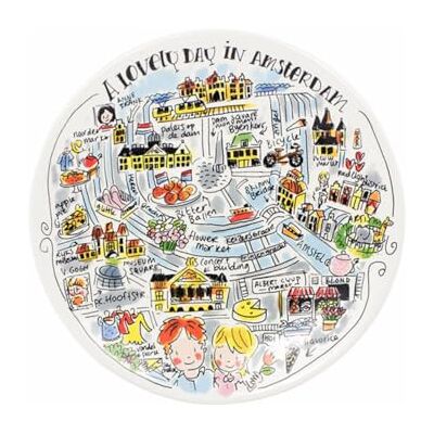 Blond Amsterdam Frühstücksteller Amsterdam, 22cm Keramik, Amsterdam Stadtmotive, Blond City Kollektion, Mikrowellengeeignet, Handwäsche empfohlen Blond Amsterdam Frühstücksteller Amsterdam, 22cm Keramik, Amsterdam Stadtmotive, Blond City Kollektion, Mikrowellengeeignet, Handwäsche empfohlen