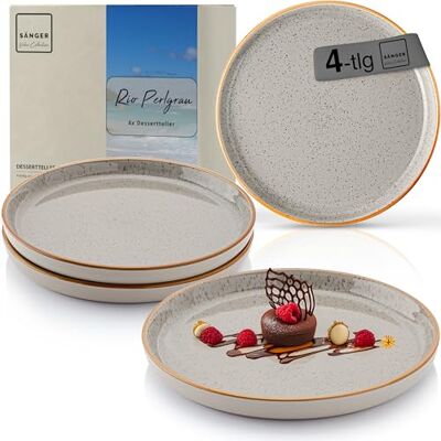 Sänger - Rio Perlgrau - Grau - 20,5 cm - Dessertteller-Set Sänger - Rio Perlgrau - Grau - 20,5 cm - Dessertteller-Set