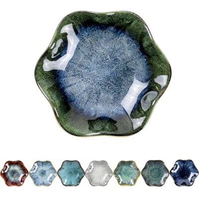 Leisuremix Löffelablage Löffelhalter aus Keramik, 10.7 x 10.7cm Spoon Rest für Küche Grün & Blau Leisuremix Löffelablage Löffelhalter aus Keramik, 10.7 x 10.7cm Spoon Rest für Küche Grün & Blau