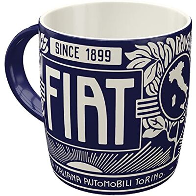 ART Retro Kaffeebecher, 330 ml, Fiat – Since 1899 Logo Blue ART Retro Kaffeebecher, 330 ml, Fiat – Since 1899 Logo Blue